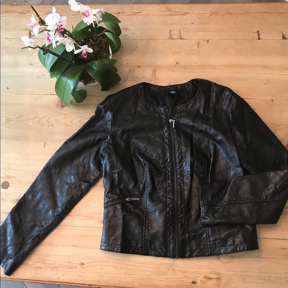 Mossimo Quilted Faux Leather Jacket